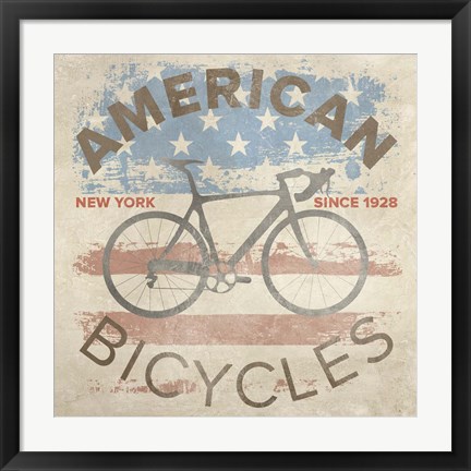 Framed American Bikes Print