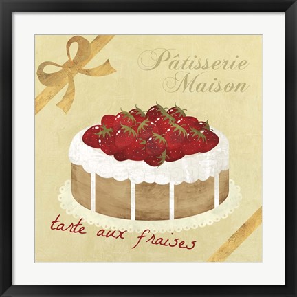 Framed Tarte aux Fraises Print