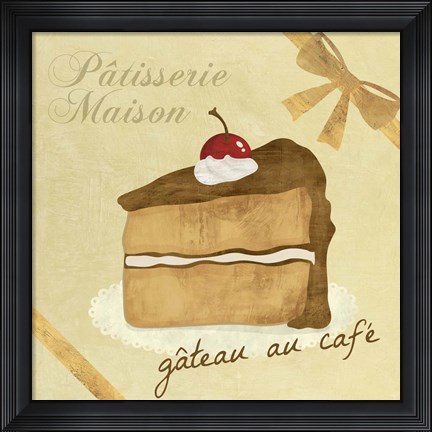 Framed Gateau au Cafe Print