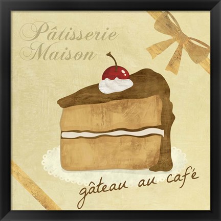 Framed Gateau au Cafe Print