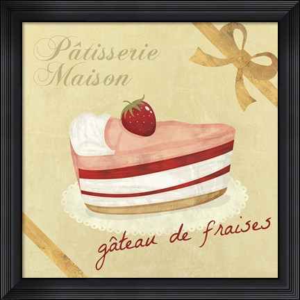 Framed Gateau de Fraises Print