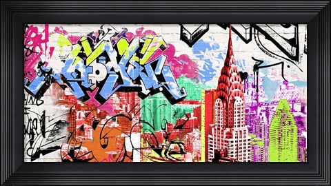 Framed Pop Manhattan Print