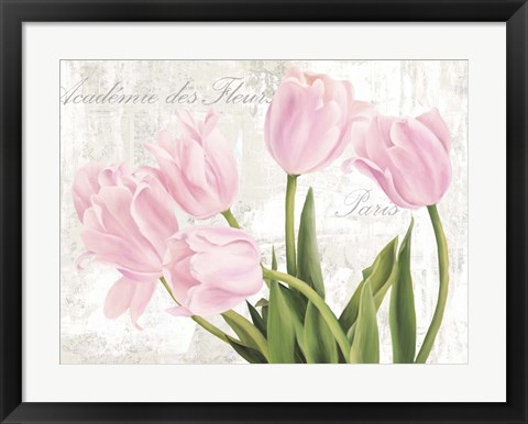 Framed Academie des Fleurs Print