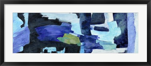 Framed Oceanic Wave in Motion Print