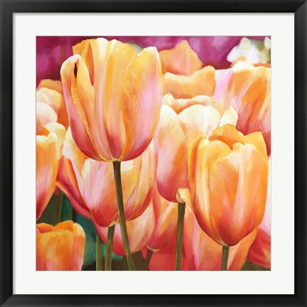 Framed Spring Tulips I Print