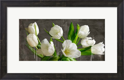 Framed Tulip Blackboard Print