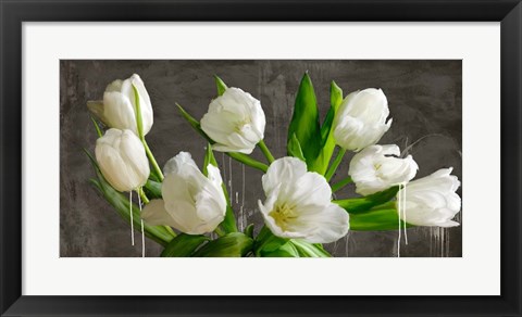 Framed Tulip Blackboard Print