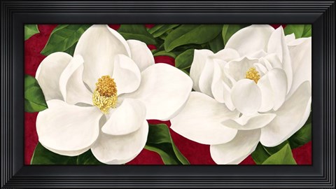 Framed Magnolie in Fiore Print