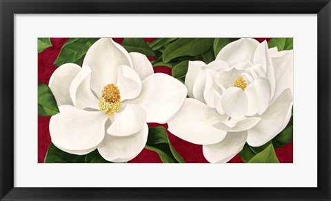 Framed Magnolie in Fiore Print