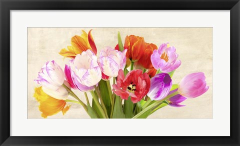 Framed Tulips in Spring Print