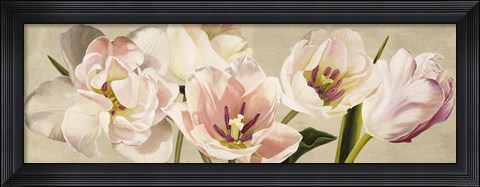 Framed White Flowers Print