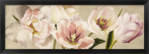 Framed White Flowers Print