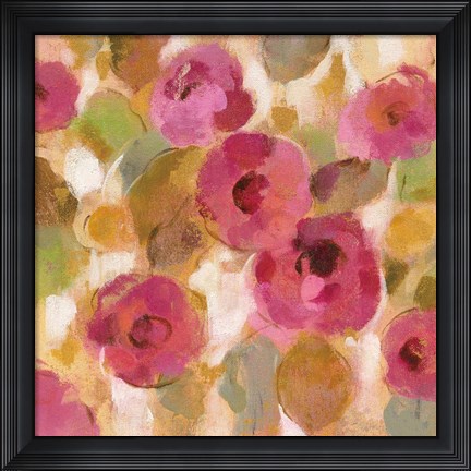 Framed Glorious Pink Floral III Print