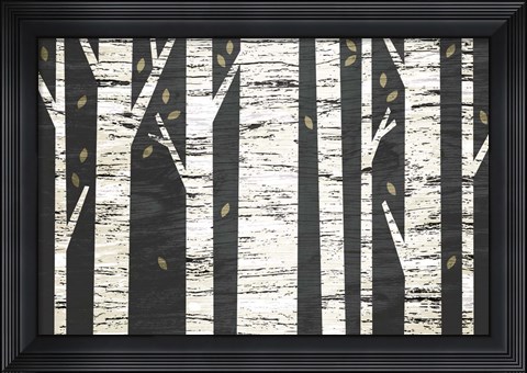 Framed Birch Forest Print