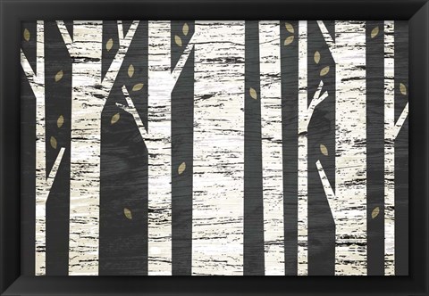 Framed Birch Forest Print