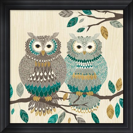 Framed Cool Feathers II Print
