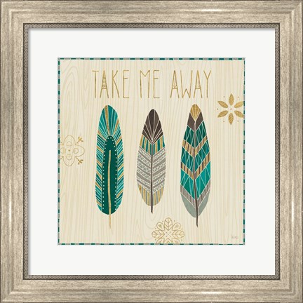 Framed Cool Feathers IV Print