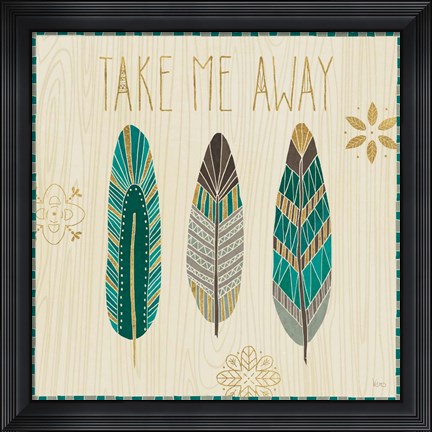 Framed Cool Feathers IV Print