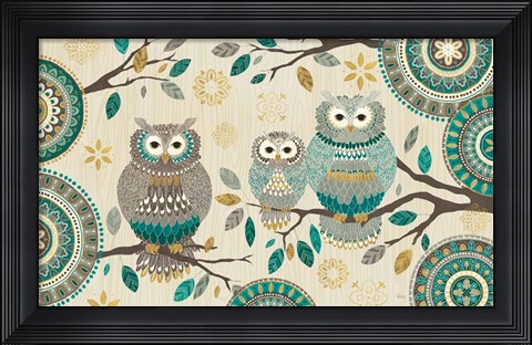 Framed Cool Feathers V Print