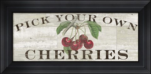 Framed Farm Fresh Cherries Print