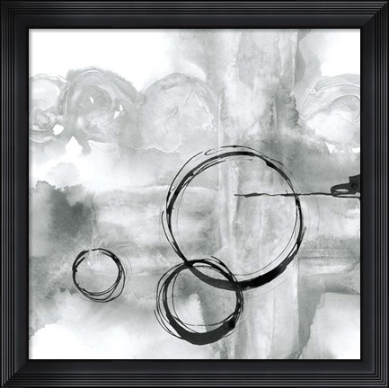 Framed Full Circle II Gray Print