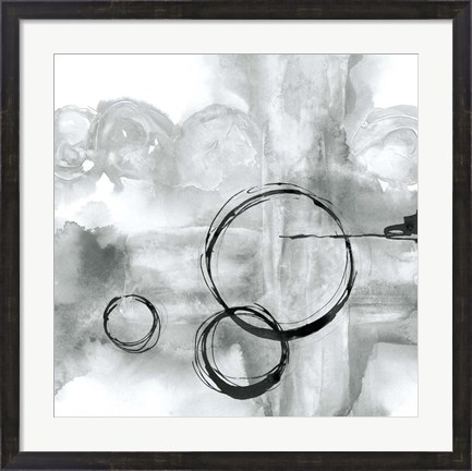 Framed Full Circle II Gray Print