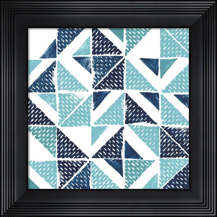 Framed Beryl Block Print I Print