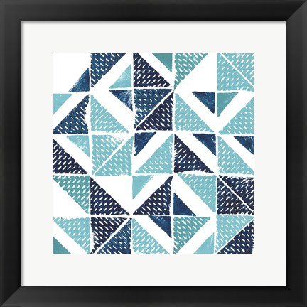 Framed Beryl Block Print I Print