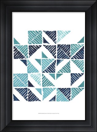 Framed Beryl Block Print II Print