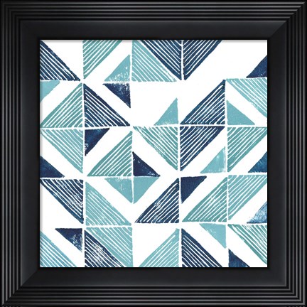 Framed Beryl Block Print III Print