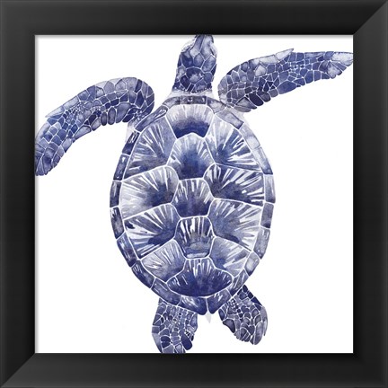 Framed Marine Turtle II Print