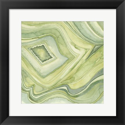 Framed Pastel Agate IV Print