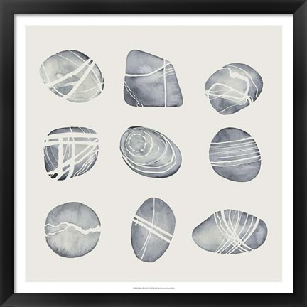 Framed River Worn II Print