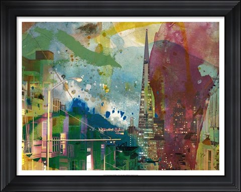 Framed San Francisco Buildings I Print