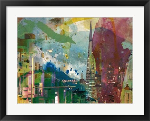 Framed San Francisco Buildings I Print