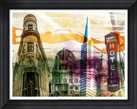 Framed San Francisco Buildings II Print