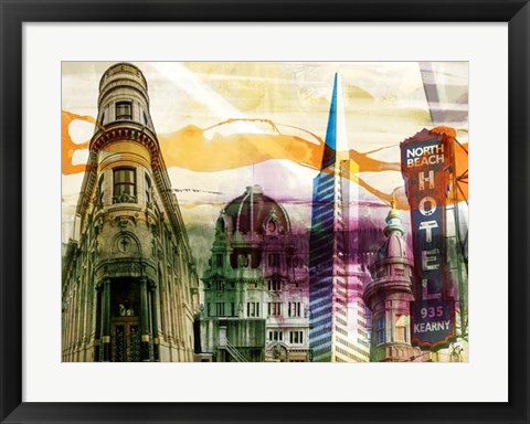 Framed San Francisco Buildings II Print