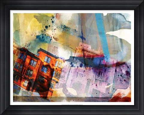 Framed San Francisco Buildings III Print