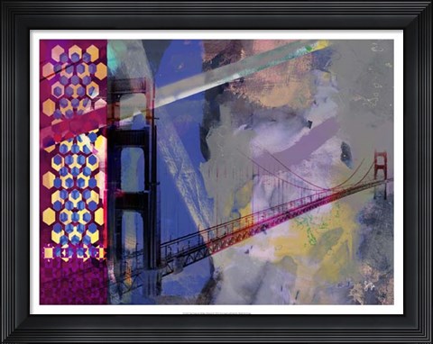 Framed San Francisco Bridge Abstract II Print