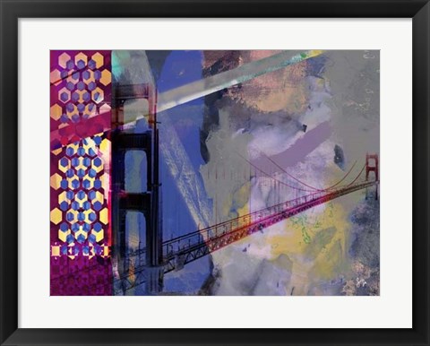 Framed San Francisco Bridge Abstract II Print