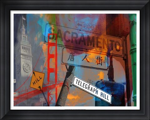 Framed San Francisco Signs I Print
