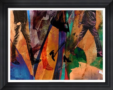 Framed San Francisco Bustle Print