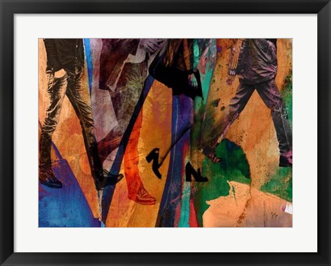 Framed San Francisco Bustle Print