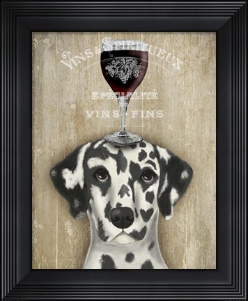 Framed Dog Au Vin Dalmatian Print