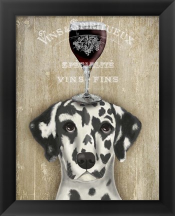 Framed Dog Au Vin Dalmatian Print