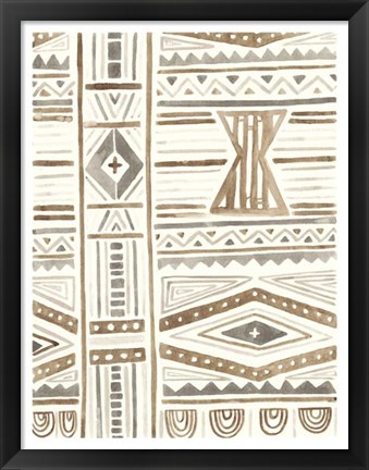 Framed Tribal Impressions III Print
