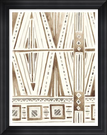 Framed Tribal Impressions IV Print