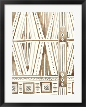 Framed Tribal Impressions IV Print