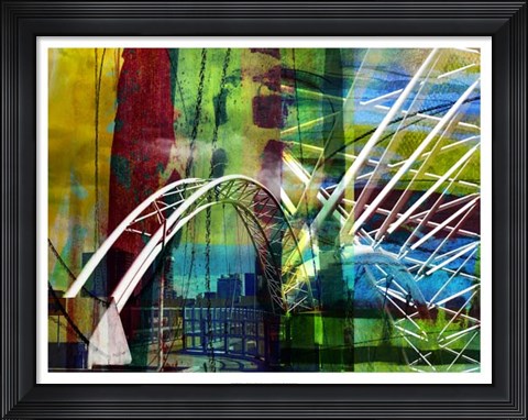 Framed Denver Bridge Print