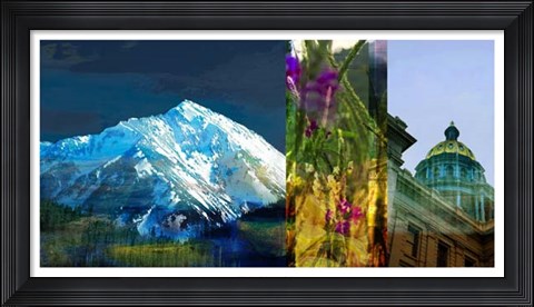 Framed Denver Panorama I Print